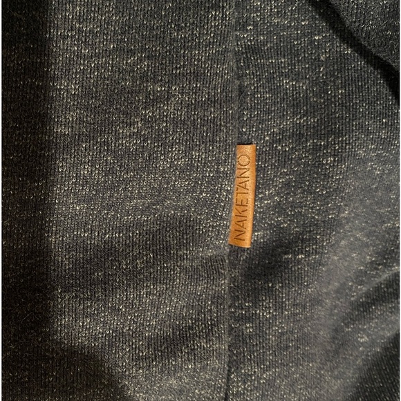 Naketano Women's Darth Vii Cowl Neck Long hoodie size L navy blue - Picture 6 of 11